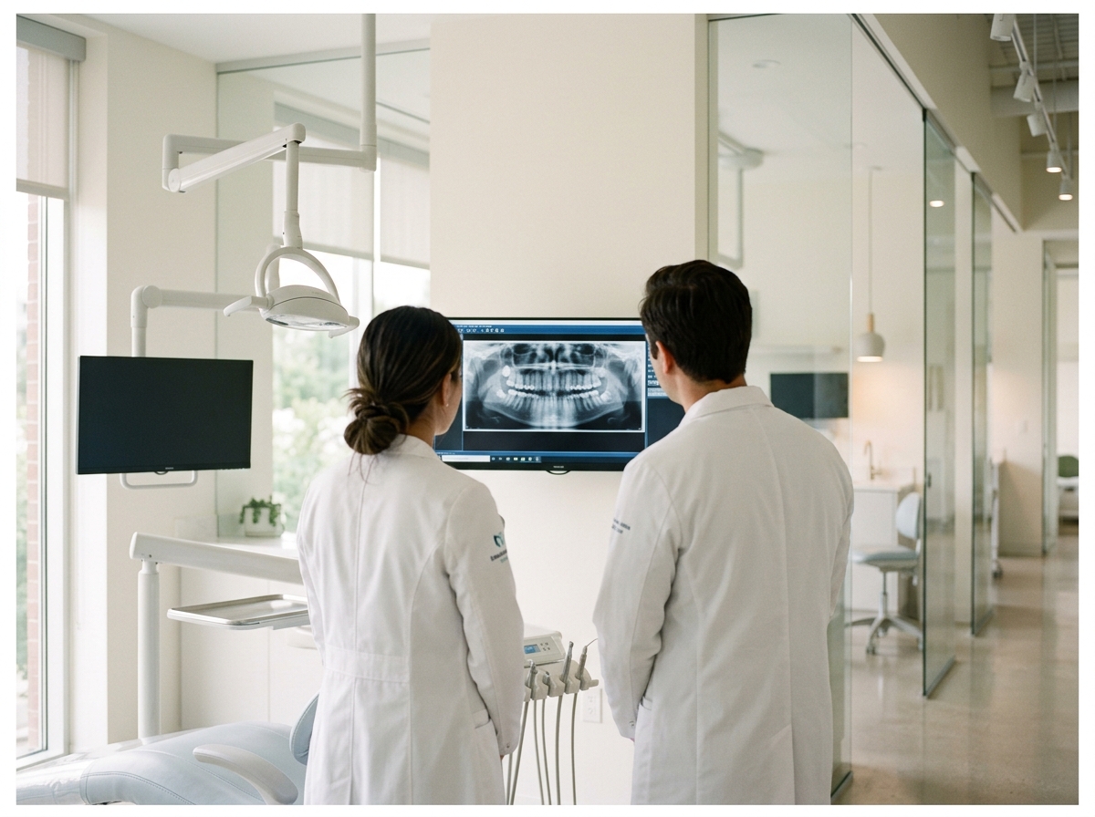 Especialistas de Dental Studio revisando un caso clínico
